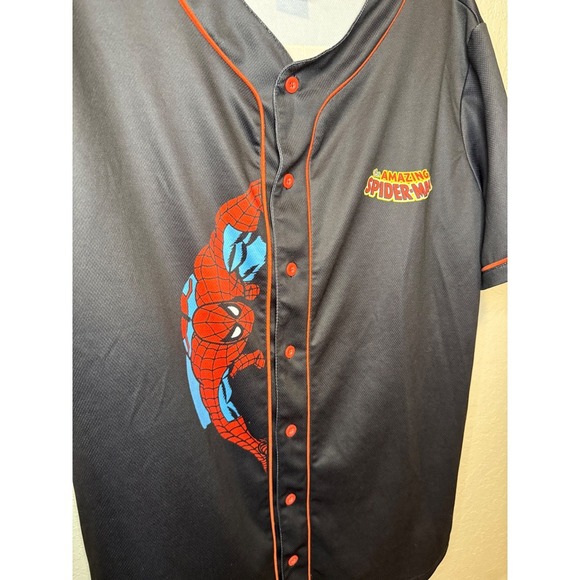Marvel Amazing Spider-Man 62 Baseball Jersey Black Mens XL - Picture 4 of 4